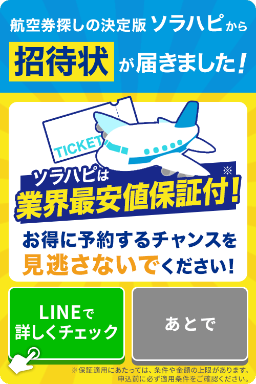 ハピソラです。 ご利用の流れ｜国内格安航空券・飛行機・LCCの比較、最安値検索
